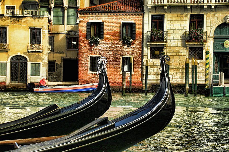 The Dancing Gondolas Photograph by Mary Buck