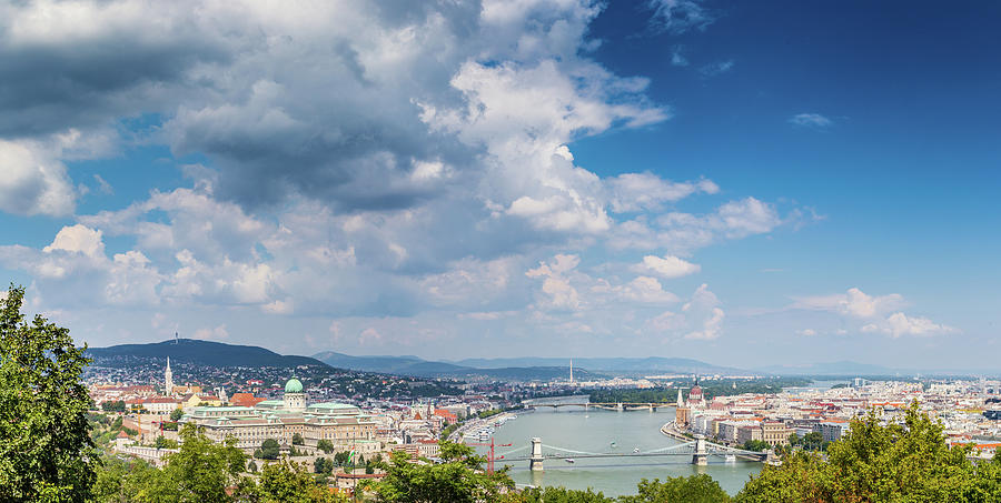 The Danube River runs through Budapest Photograph by Vivida Photo PC