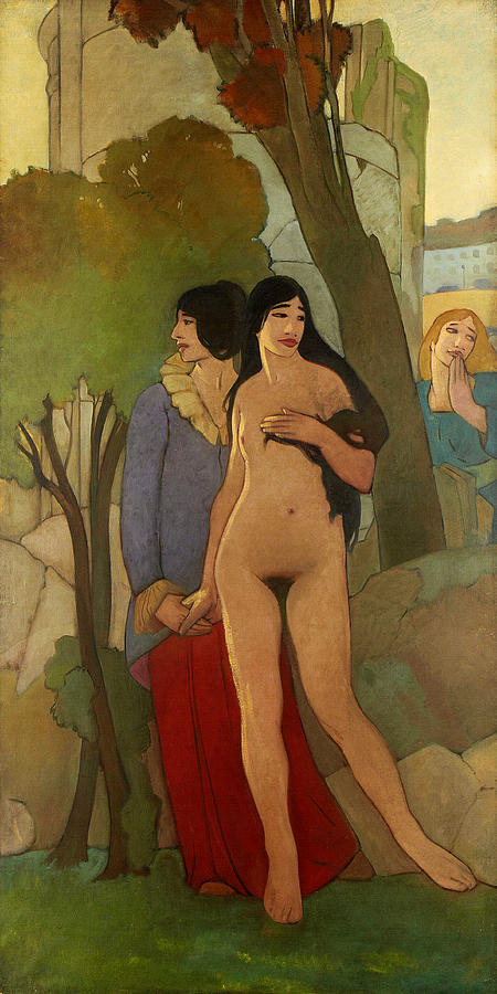 Nude Painting - The Daughters of Beauty II by Eric Harold Macbeth Robertson
