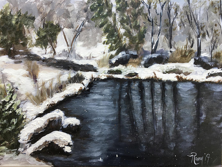 The Day it Snowed in Temecula Painting by Roxy Rich