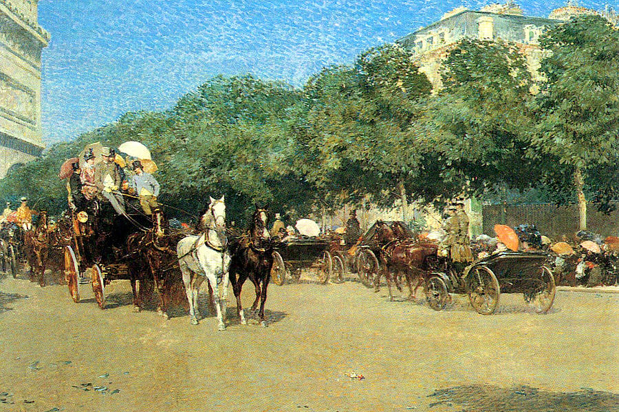 The Day of the Grand Prize [1] Painting by Frederick Childe Hassam