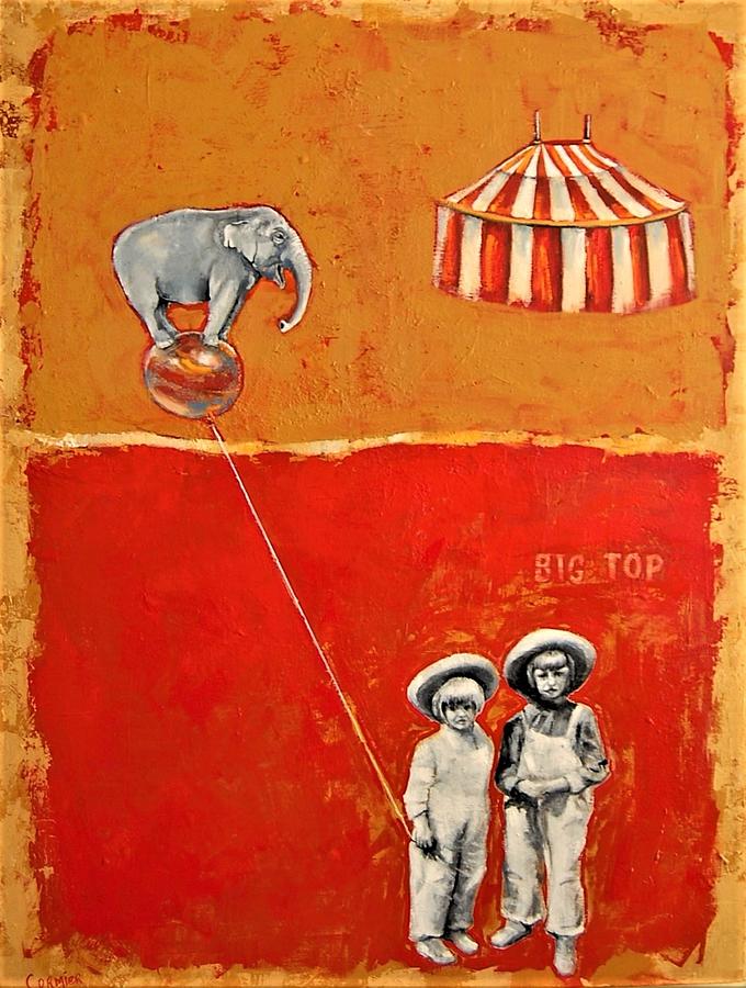 The Day We Ran Away to Join the Circus Painting by Jean Cormier