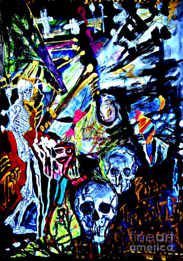 The Dead Among Us-1 Painting by Katerina Stamatelos