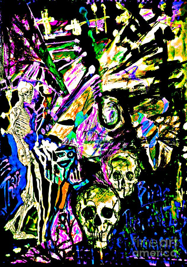 The Dead Among Us-2 Painting by Katerina Stamatelos