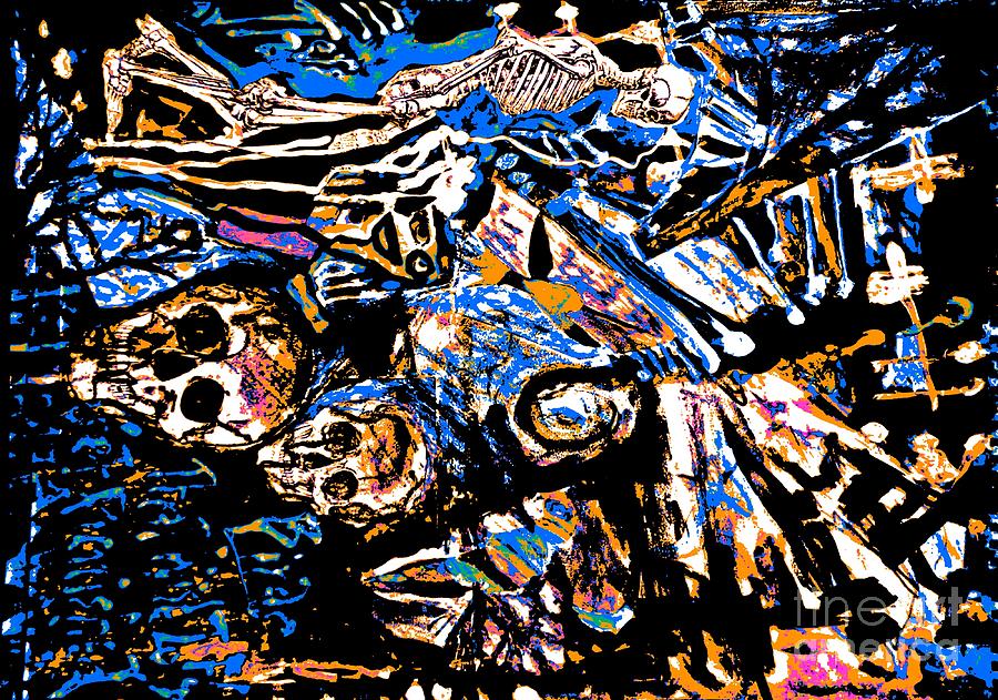 The Dead Among Us-7 Painting by Katerina Stamatelos