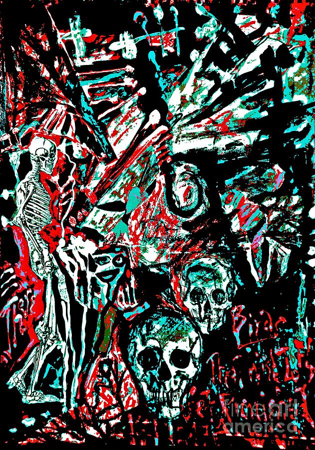The Dead Among Us-8 Painting by Katerina Stamatelos
