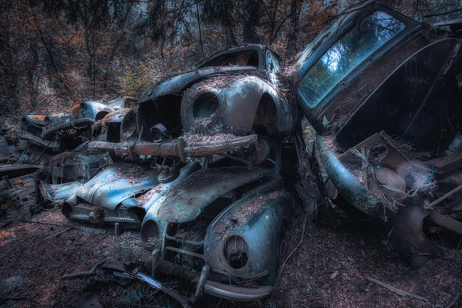 The Dead Cars Photograph by Benny Pettersson