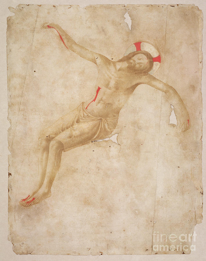 The Dead Christ, C.1432 Drawing by Fra Angelico