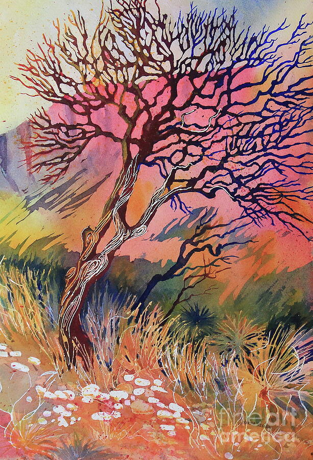 Big Bend National Park Painting - The Dead Madrone II by Marsha Reeves