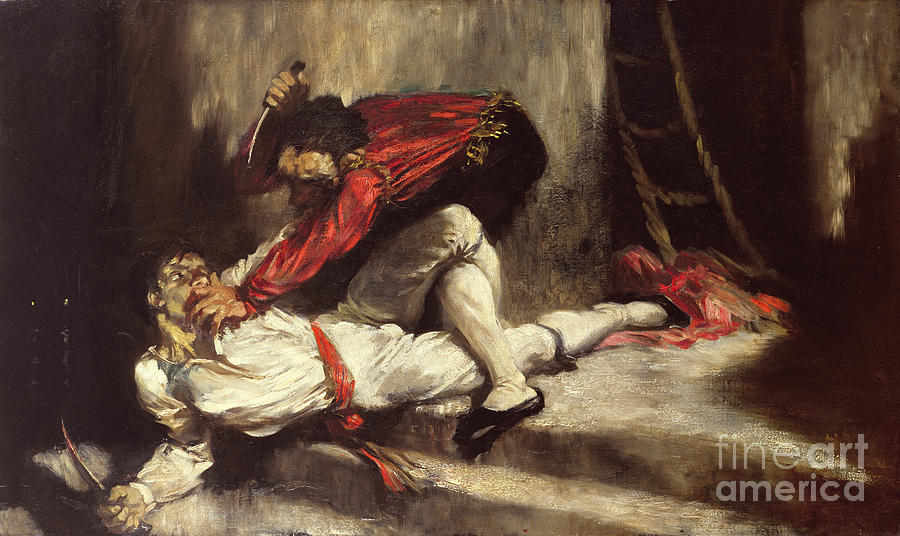 The Death Blow, 1910 Painting by Glyn Warren Philpot