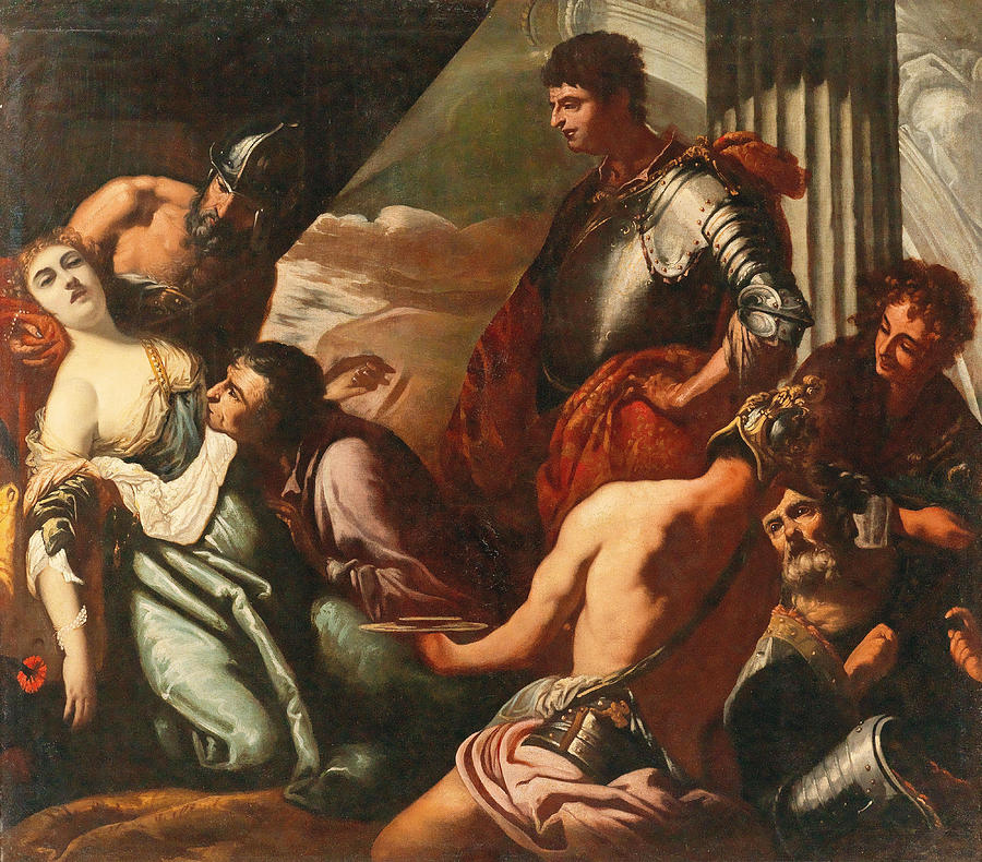 Antonio Zanchi Painting - The Death of Agrippina by Antonio Zanchi