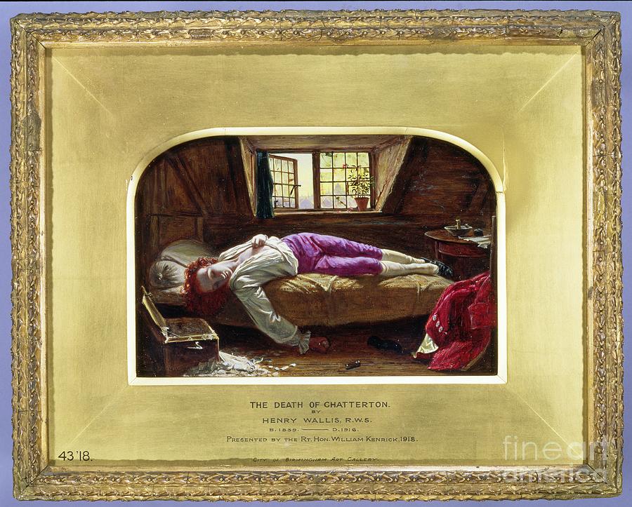 The Death Of Chatterton, C.1856 Painting by Henry Wallis - Pixels