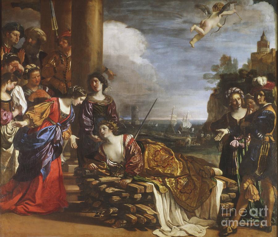 Queen Painting - The Death Of Dido, 1631 by Guercino