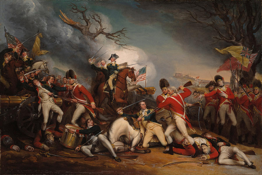 The Death Of General Mercer At The Battle Of Princeton - John Trumbull Painting