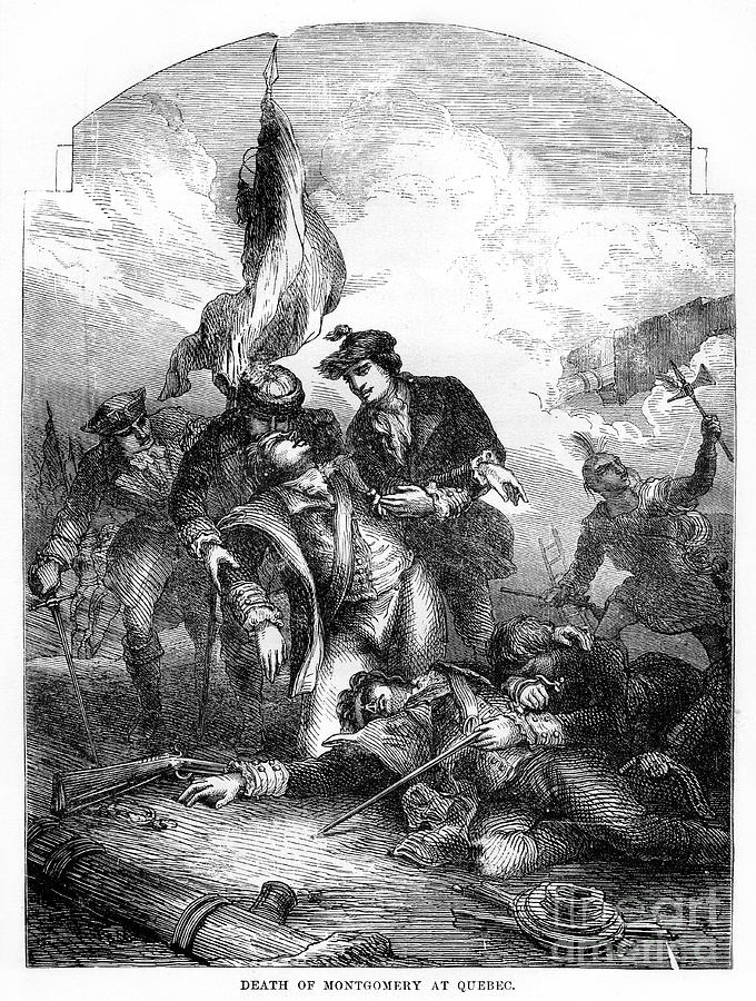 The Death Of General Richard Montgomery Drawing by Print Collector