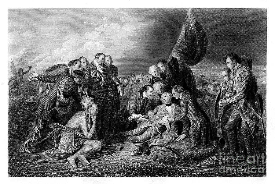 The Death Of General Wolfe, 1759 Drawing by Print Collector