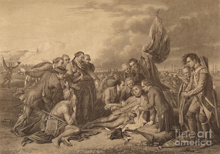 The Death Of General Wolfe Drawing by Print Collector