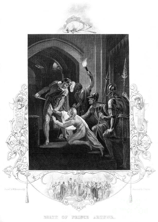 The Death Of Prince Arthur 1187-1203 Drawing by Print Collector