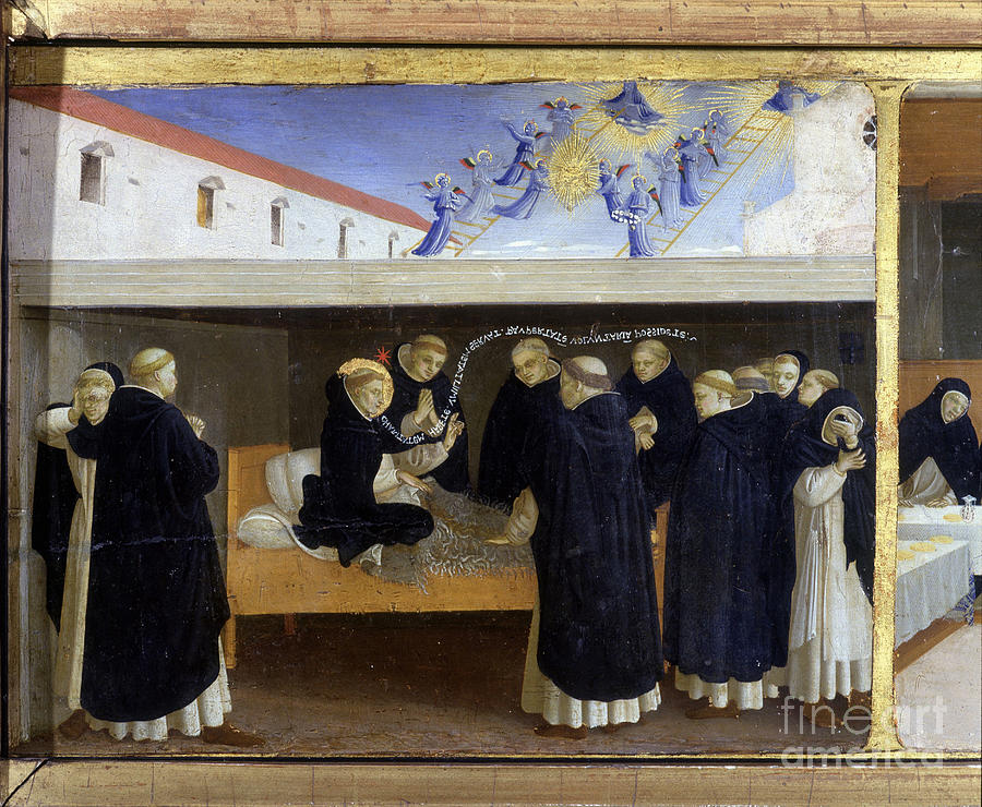 The Death Of Saint Dominica Painting by Fra Angelico