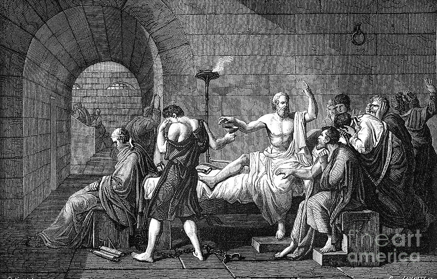 The Death Of Socrates Photograph by Collection Abecasis/science Photo Library