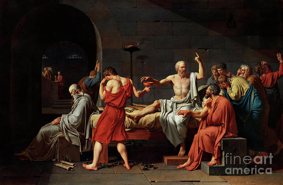 The Death Of Socrates Photograph by Metropolitan Museum Of Art/science Photo Library