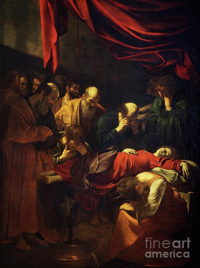 The Death Of The Virgin By Caravaggio Painting by Caravaggio