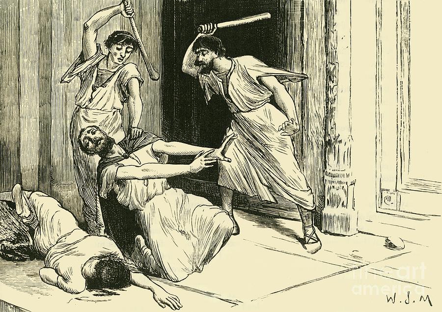 The Death Of Tiberius Gracchus Drawing by Print Collector