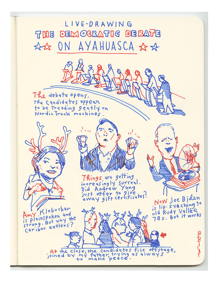 The Debate On Ayahuasca Painting by Barry Blatt
