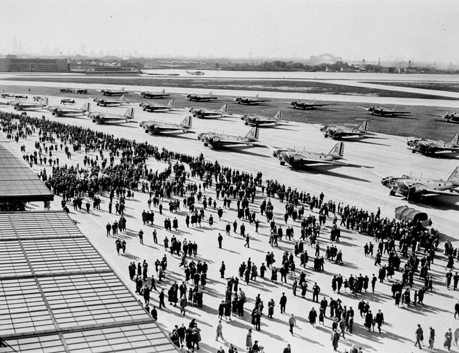 The Dedication Of Laguardia Airport Photograph by New York Daily News Archive