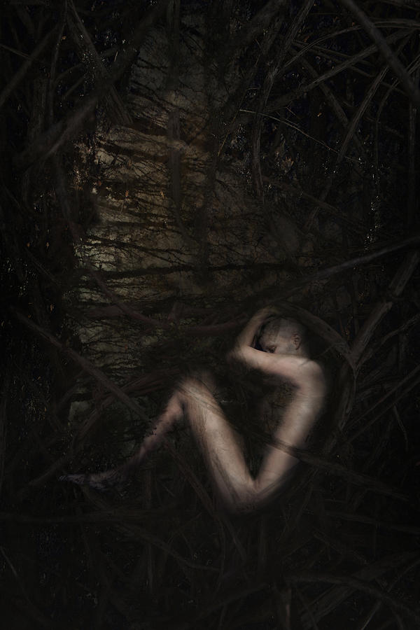 Nude Photograph - The Deepest And Darkest by Andrea Domjan