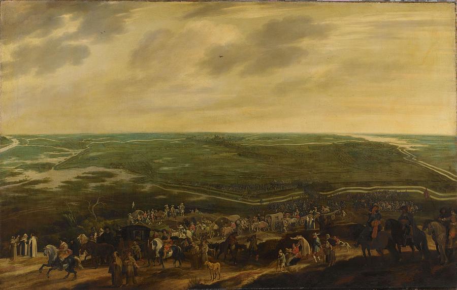 The defeated Spanish Garrison leaving s-Hertogenbosch, 17 September 1629. Painting by Pauwels van Hillegaert