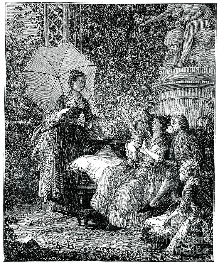 The Delight Of Motherhood, 1885.artist Drawing by Print Collector