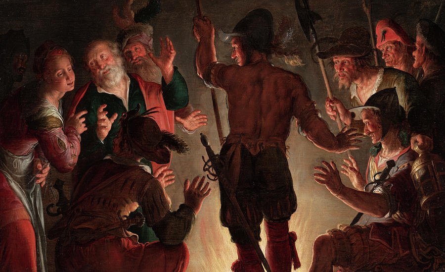 Jesus Christ Painting - The Denial of Peter, 1628 by Peter Wtewael