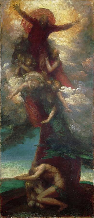 The Denunciation Of Adam And Eve Painting by George Frederic Watts - Pixels