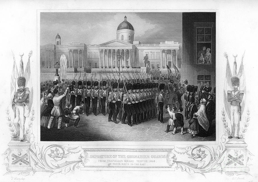 The Departure Of The Grenadier Guards Drawing by Print Collector