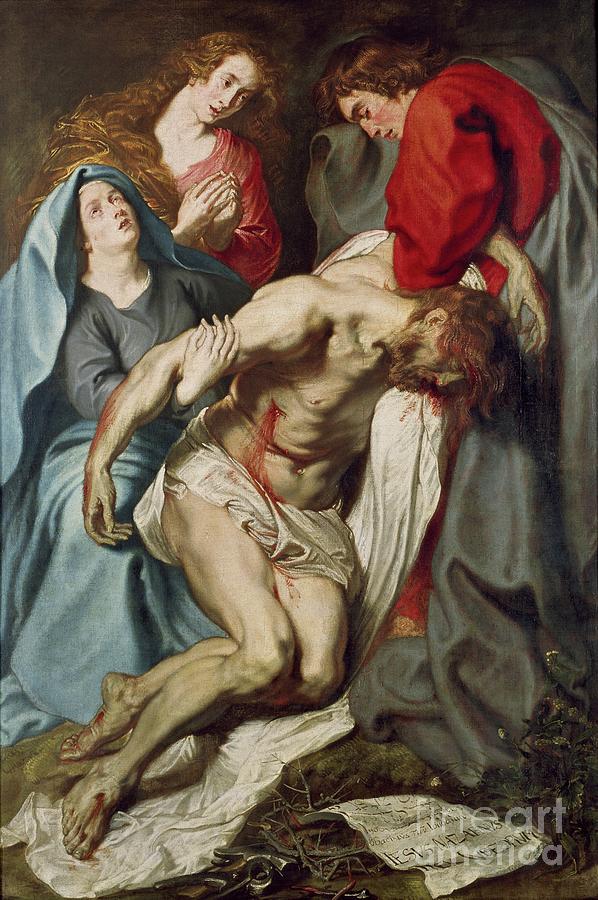 The Deposition, 17th Century Painting by Anthony Van Dyck