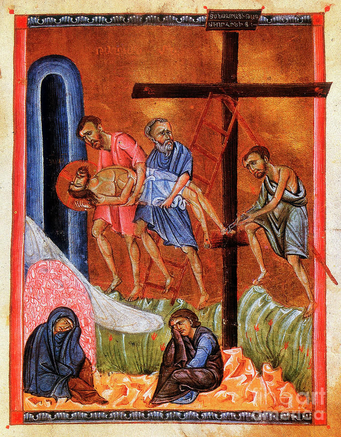 The Deposition From The Cross, C1268 Drawing by Print Collector