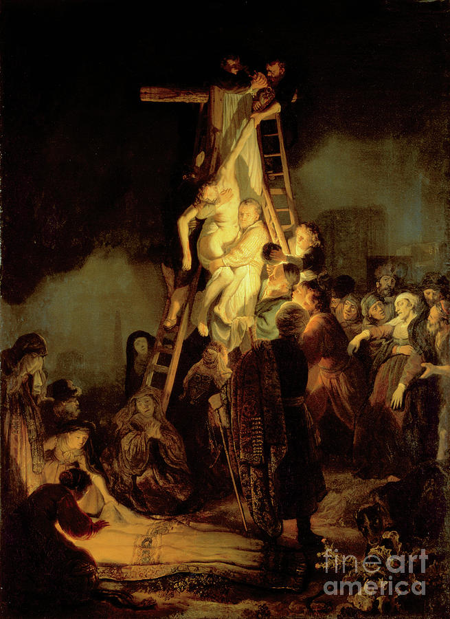 Rembrandt Painting - The Descent From The Cross, 1634 by Rembrandt by Rembrandt Harmensz Van Rijn
