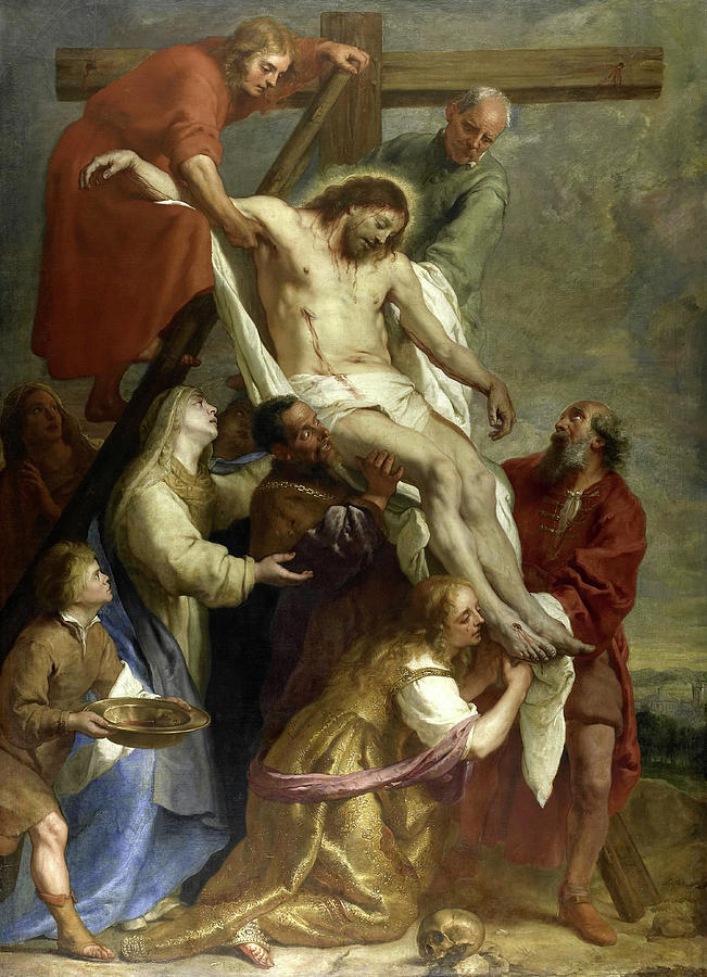 Gaspar De Crayer Painting - The Descent from the Cross, 1669 by Gaspar de Crayer