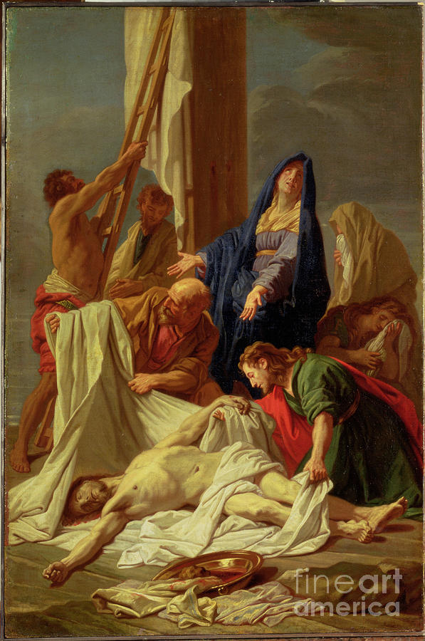 The Descent From The Cross 1704 10 Painting By Jean Baptiste Jouvenet Pixels