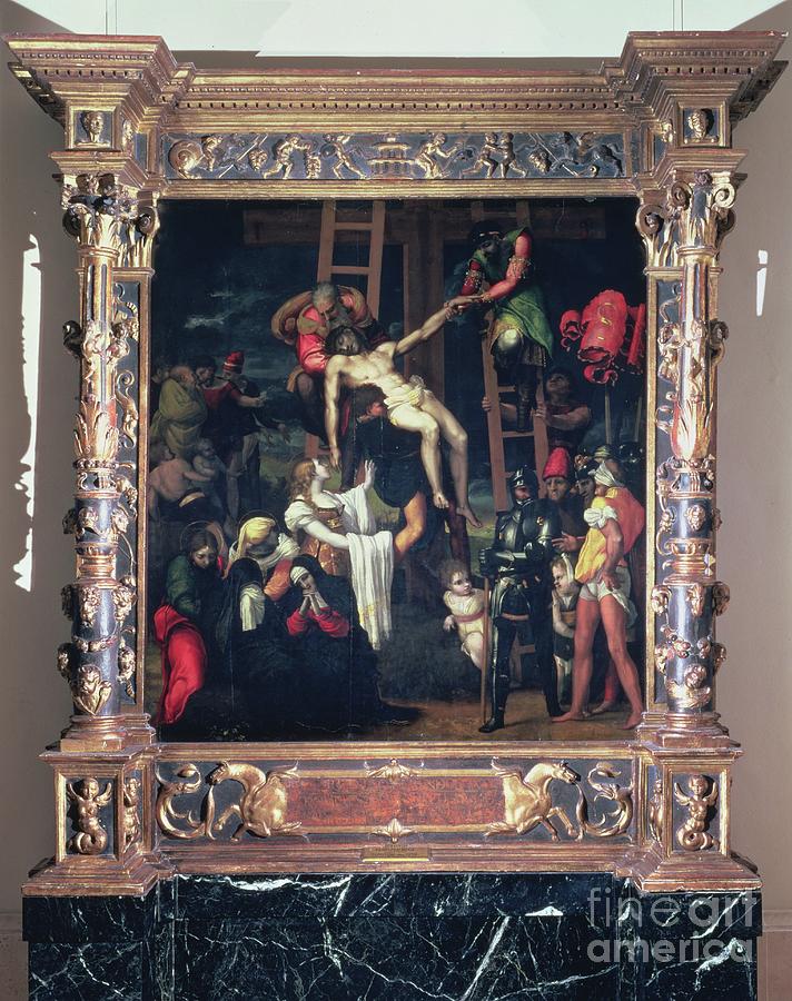 The Descent From The Cross Painting by Pedro Machuca Fine Art America