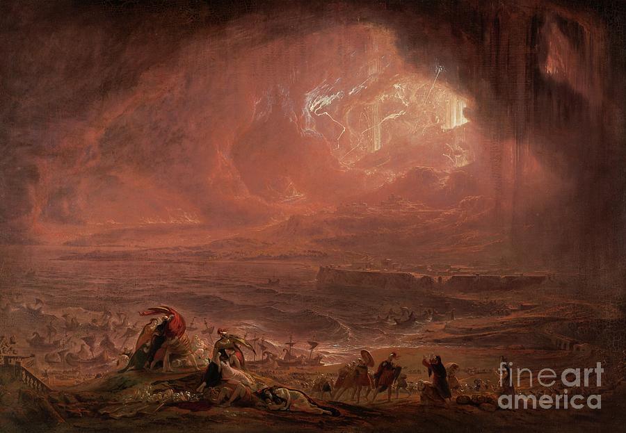 The Destruction Of Herculaneum And Pompeii Painting by John Martin