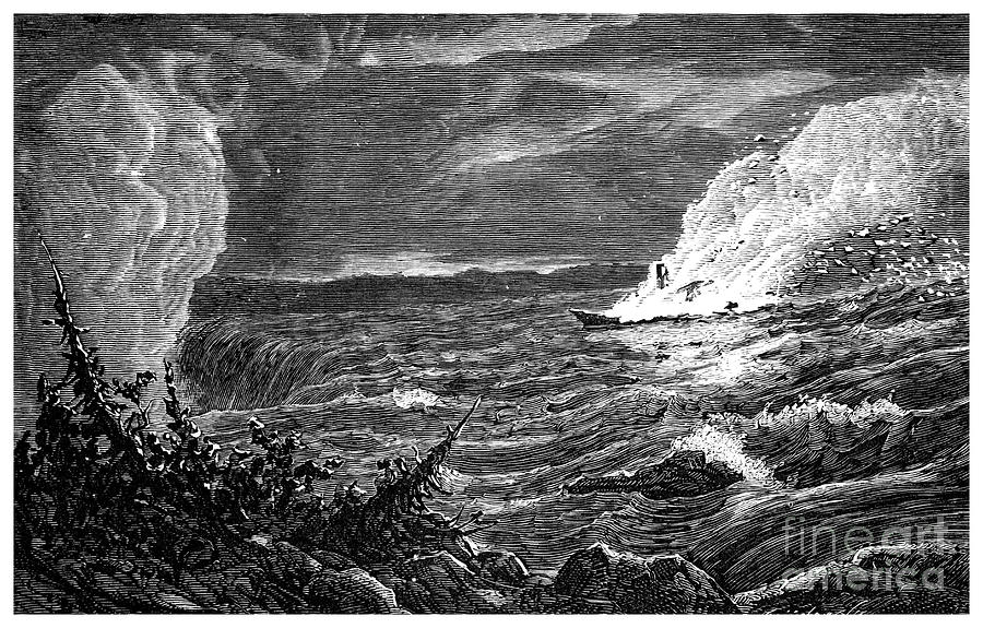 The Destruction Of The Caroline, 1837 Drawing by Print Collector