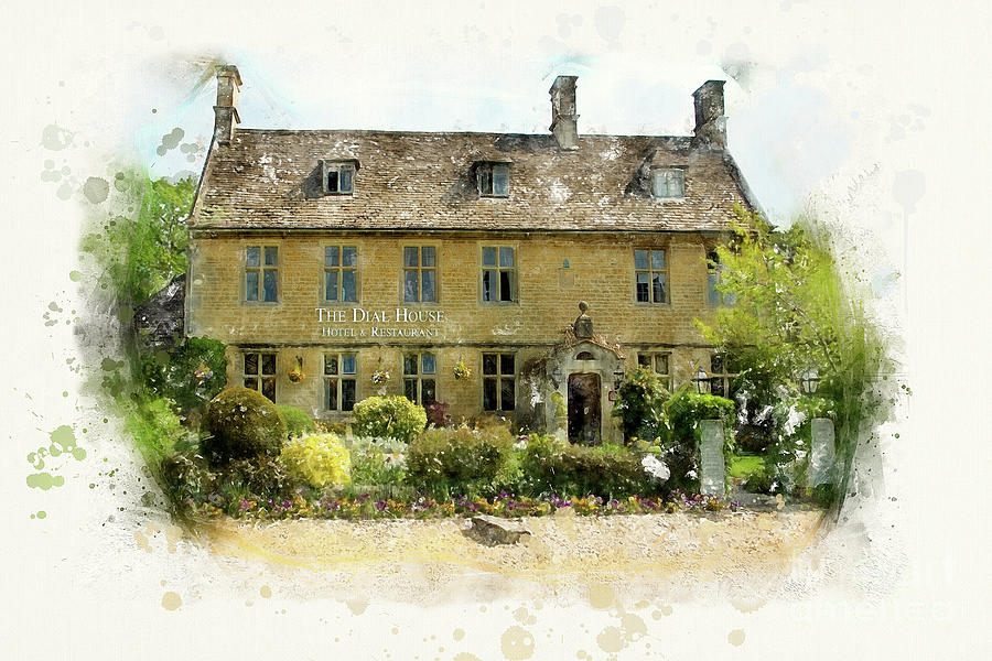 Architecture Painting - The Dial House, Bourton-on-The-Water by John Edwards
