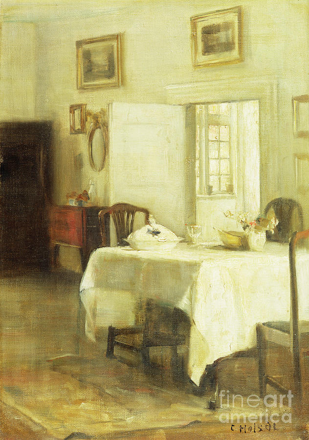 The Dining Room Painting By Carl Holsoe Fine Art America