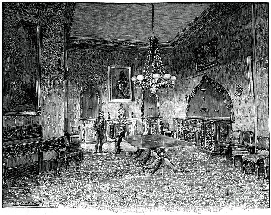 The Dining Room, Kilkenny House Drawing by Print Collector
