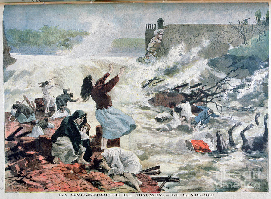 The Disaster At Bouzey, 1895. Artist F Drawing by Print Collector