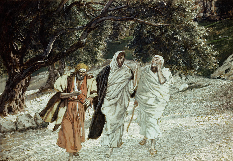 The Disciples On The Road To Emmaus Painting by James Tissot Pixels