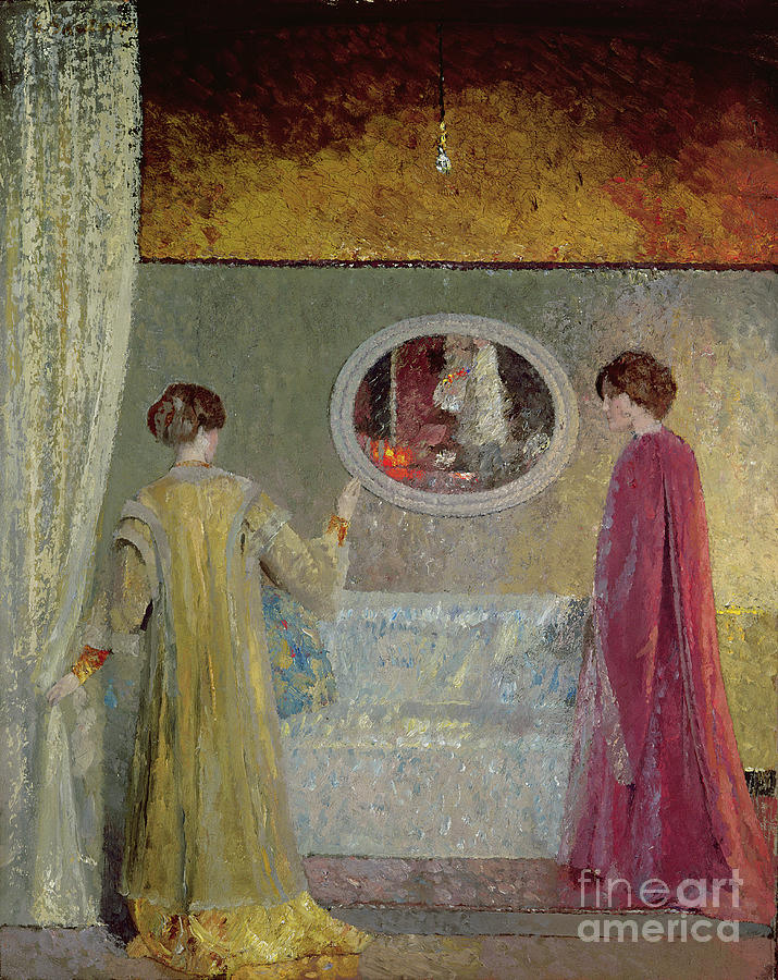 The Dispute, 1911 Painting by George Sauter