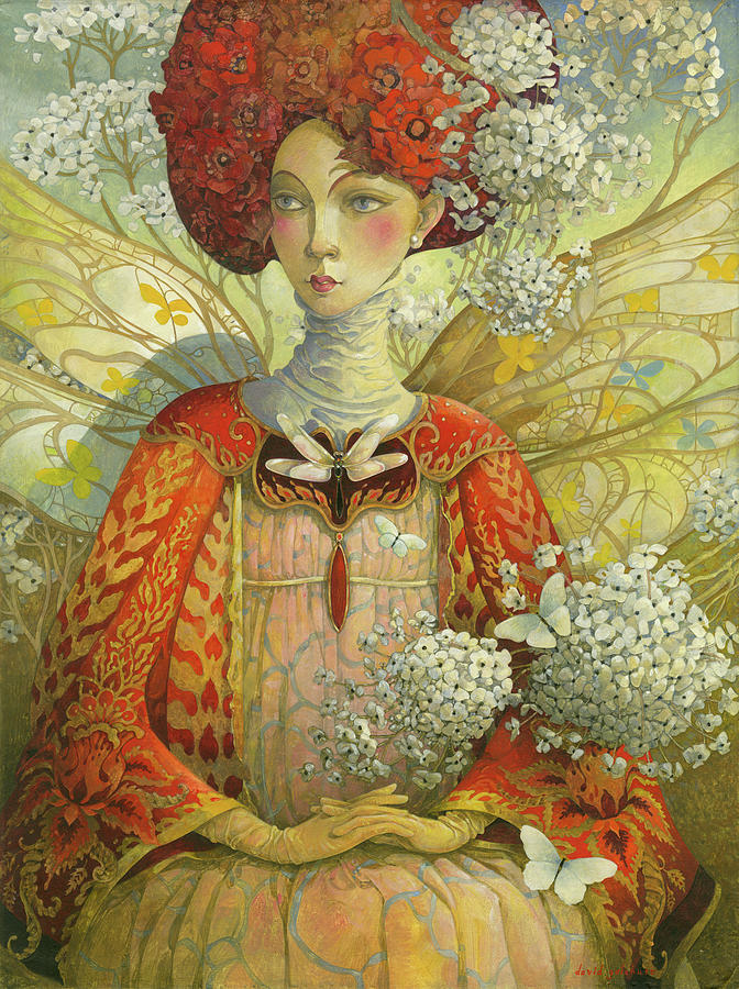 Portrait Painting - The Distracted Fairy by David Galchutt